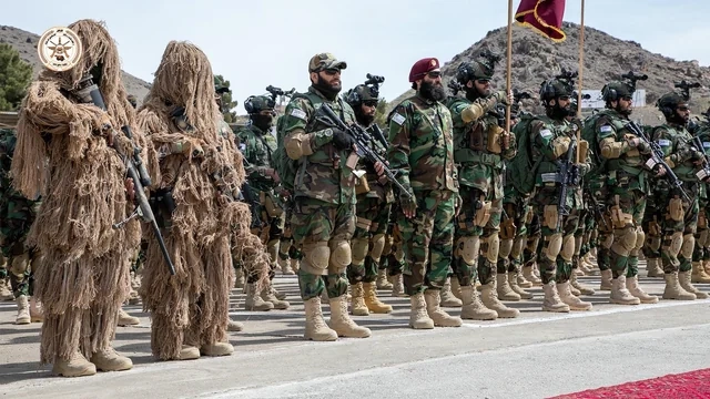 Taliban Commando graduation ceremony